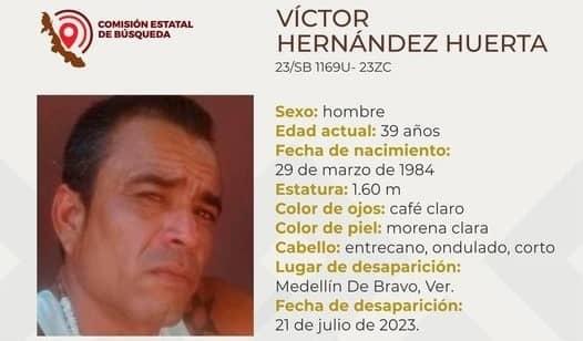 Víctor Hernández cumple una semana de desaparecido en Medellín