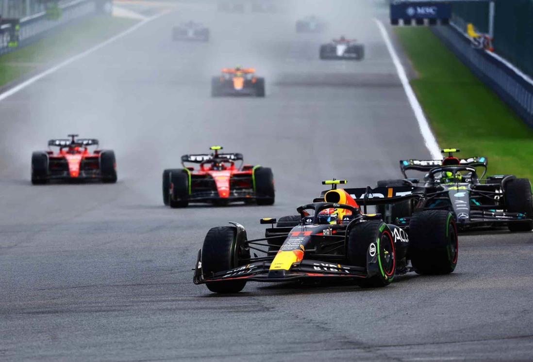 Checo Pérez queda en segundo en el Gran Premio de Bélgica