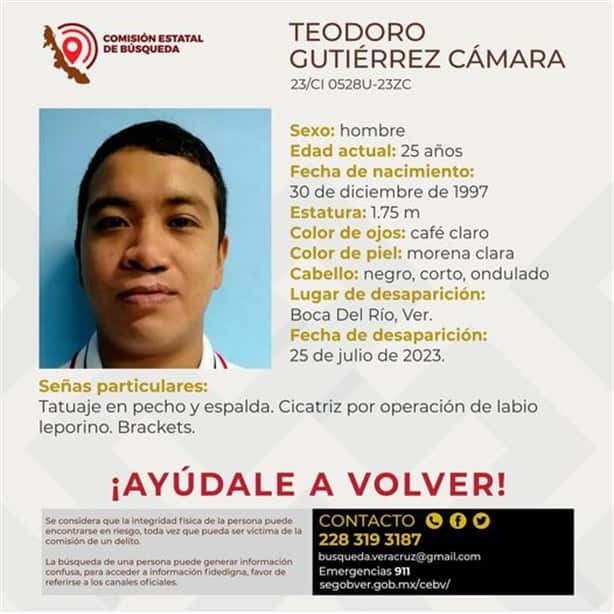 Teodoro Gutiérrez cumple una semana de desaparecido en Veracruz