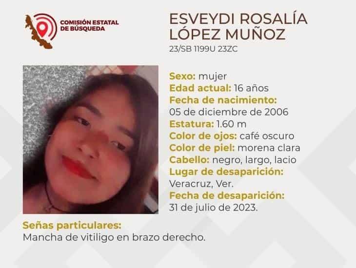 Esveydi Rosalía de 16 años desapareció en la ciudad de Veracruz; urge su localización