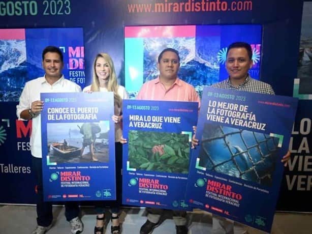 Instalan estructuras y contenedores para el Festival Internacional de Fotografía “Mirar Distinto” en Veracruz