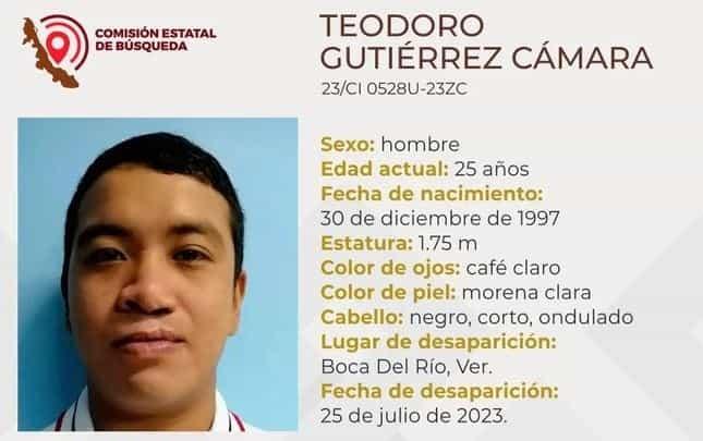 Teodoro Gutiérrez cumple una semana de desaparecido en Veracruz