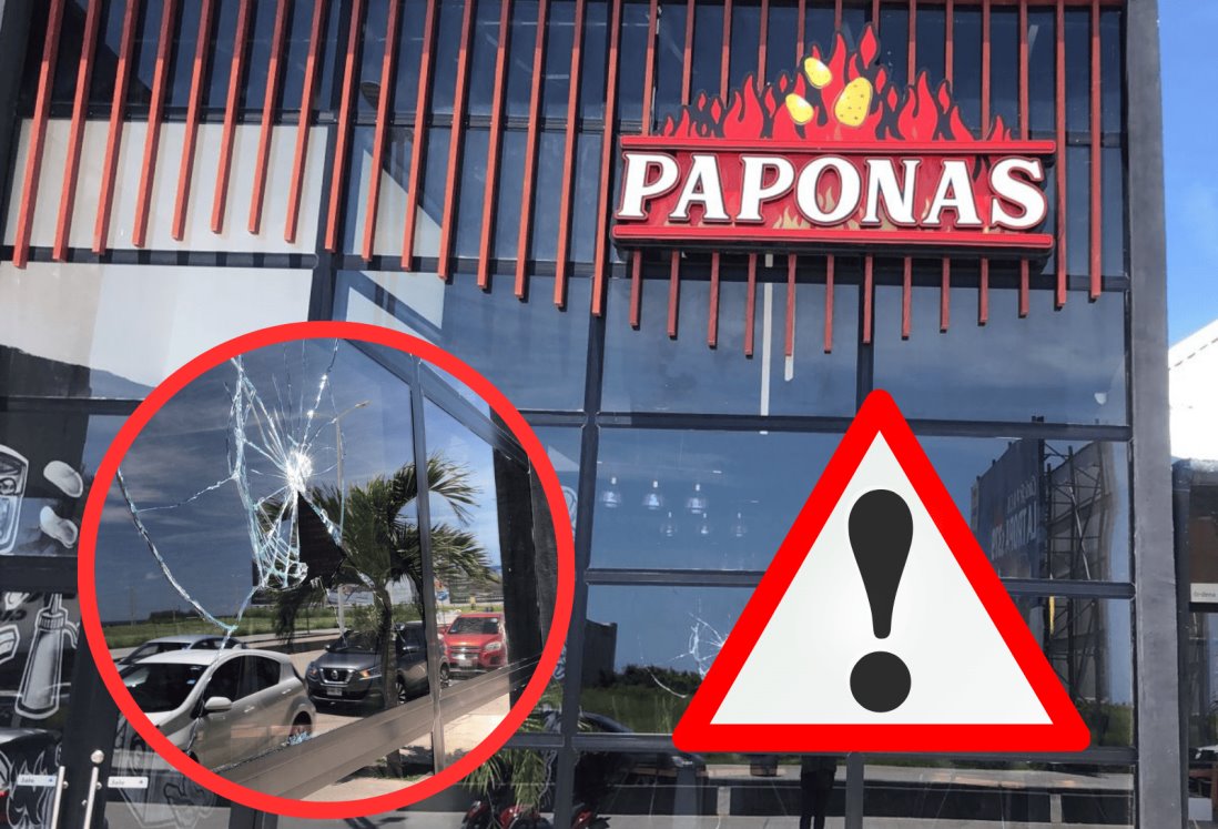 Vandalizan restaurante de “Paponas”, ex de Yeri MUA, en Boca del Río | VIDEO