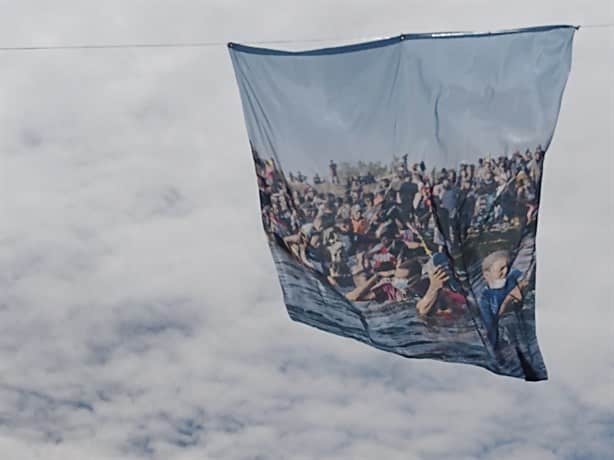 Muestra fotográfica aérea en la Macroplaza del Malecón de Veracruz