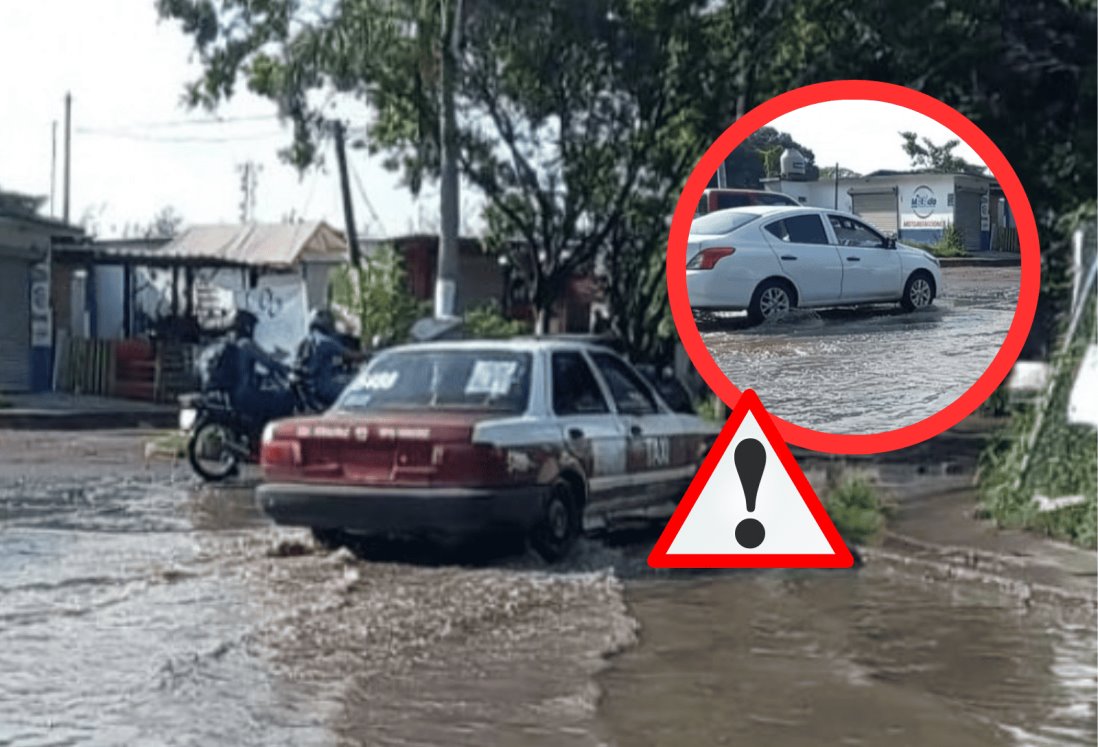 ¡Conducen entre baches! Exhiben vecinos de Palma Real, en Veracruz el mal estado de las calles