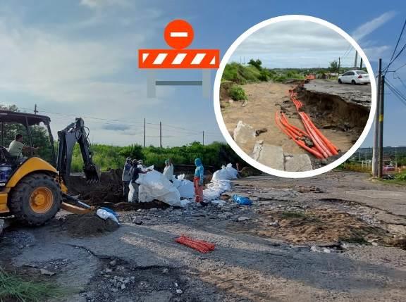 ¡Zona insegura! Cerrarán paso vehicular por 3 días en Oasis por mega socavón | VIDEO