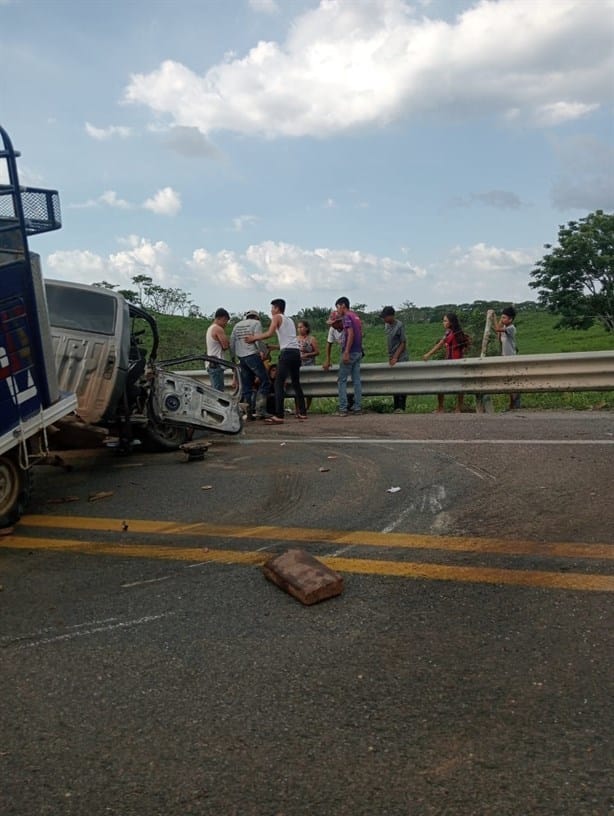 Fatal accidente en la carretera Las Choapas-Raudales deja un muerto