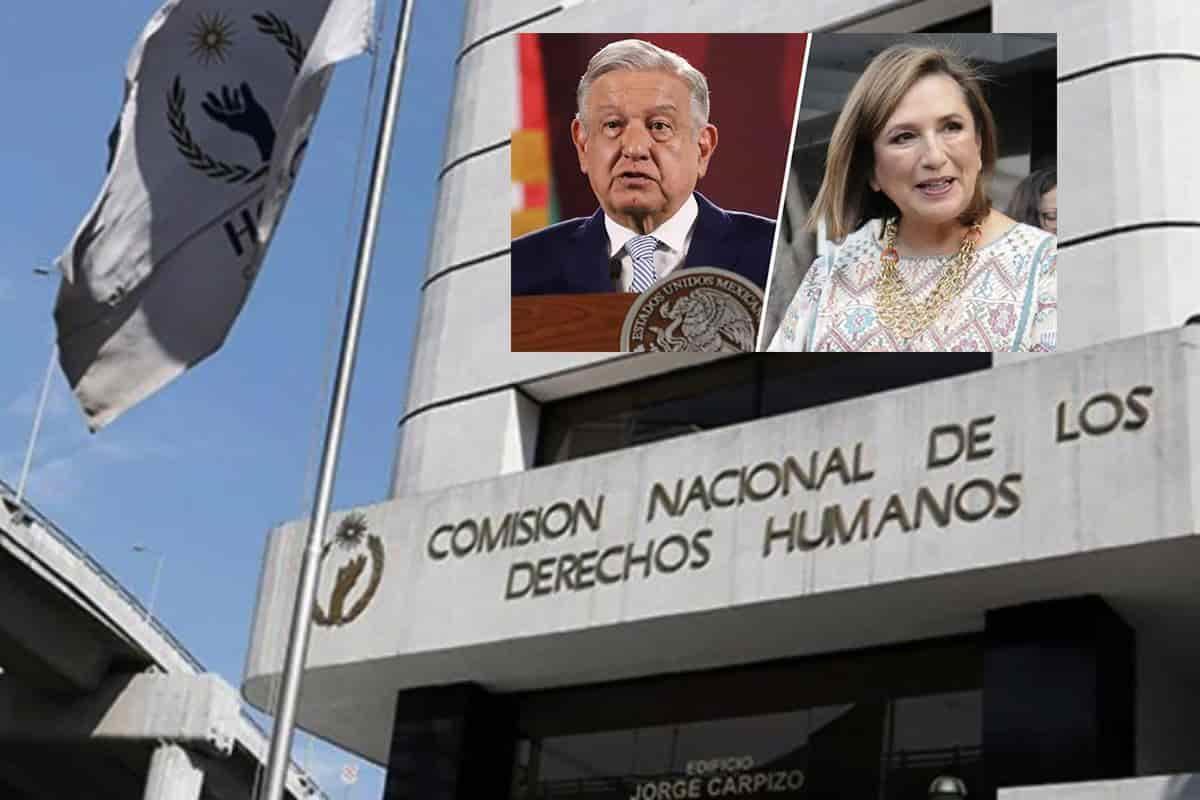 CNDH descarta queja por violencia política de AMLO hacia Xóchitl Gálvez