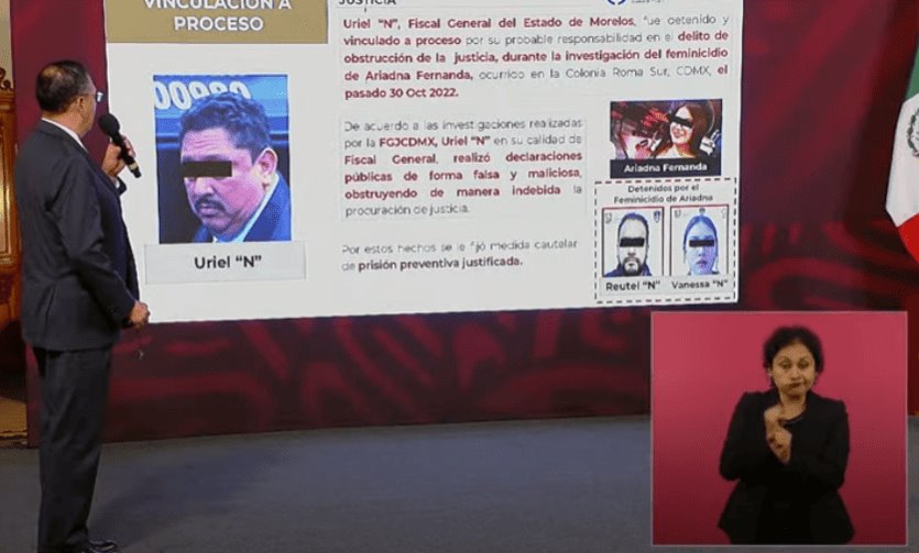 Destacan detención de fiscal de Morelos en mañanera de AMLO