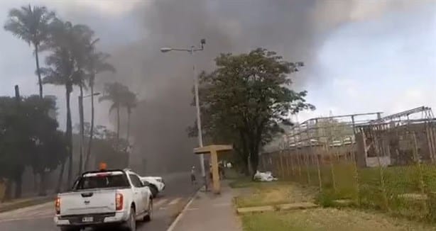 Fuerte movilización en Tamsa por incendio en sus instalaciones