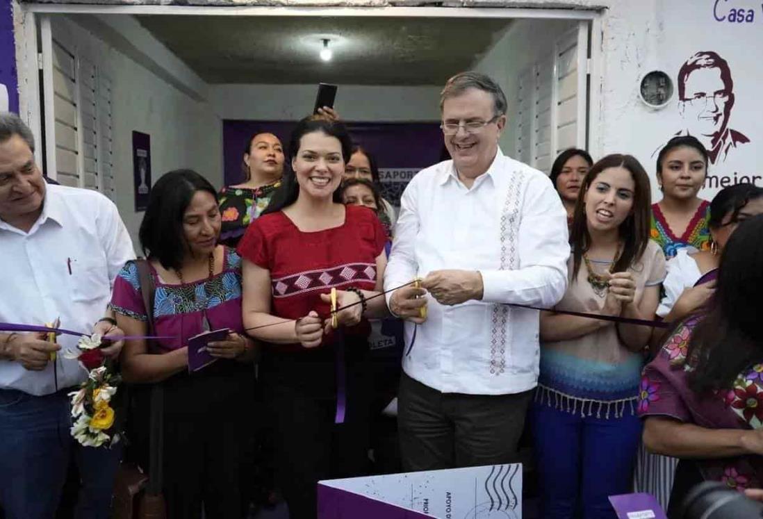 Marcelo Ebrard presenta en Chiapas el “Pasaporte Violeta”