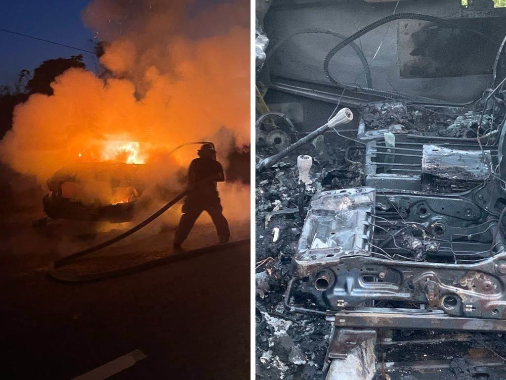 Arde en llamas camioneta con trabajadores a bordo sobre la Transístmica Jaltipan- Acayucan  l VIDEO