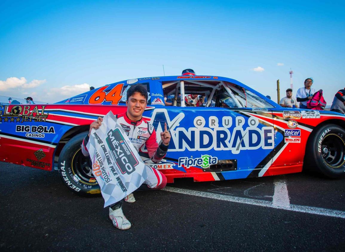 Noel León regresó con la “pole” de NASCAR Challenge 