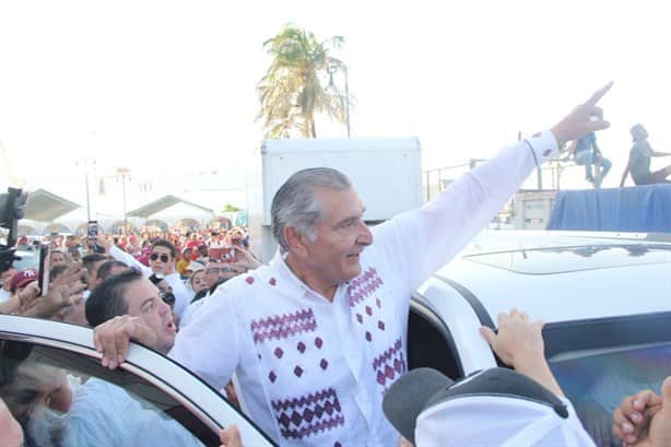 Continuará la transformación del sur del país: Adán Augusto desde el malecón de Veracruz