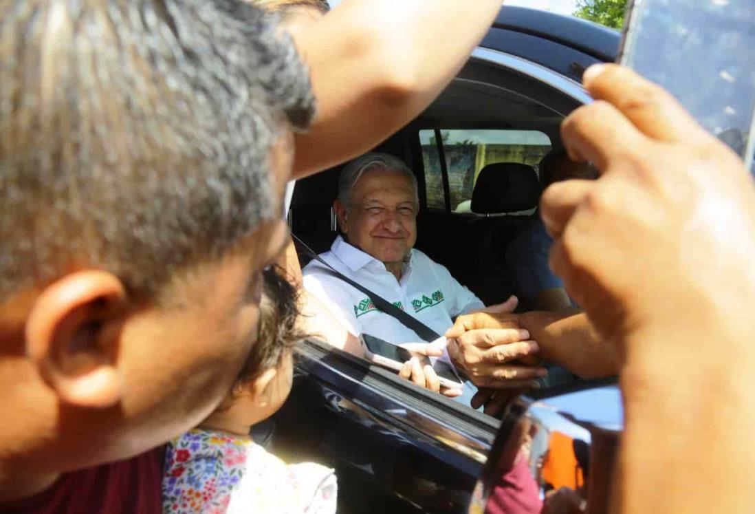 AMLO recorre Corredor Interoceánico en Coatzacoalcos