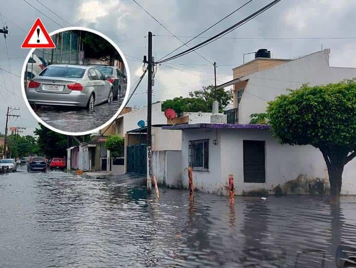 Encharcamientos por fuertes lluvias en Veracruz | FOTOS