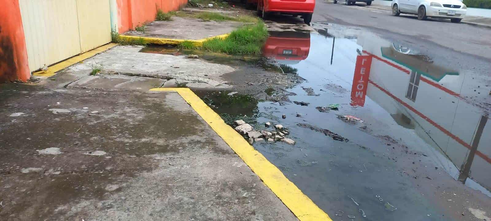 Fuga de aguas negras afecta a vecinos de Boca del Río; exigen solución a CAB