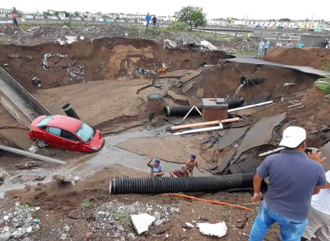 Ya no son solo baches, Veracruz está lleno de socavones