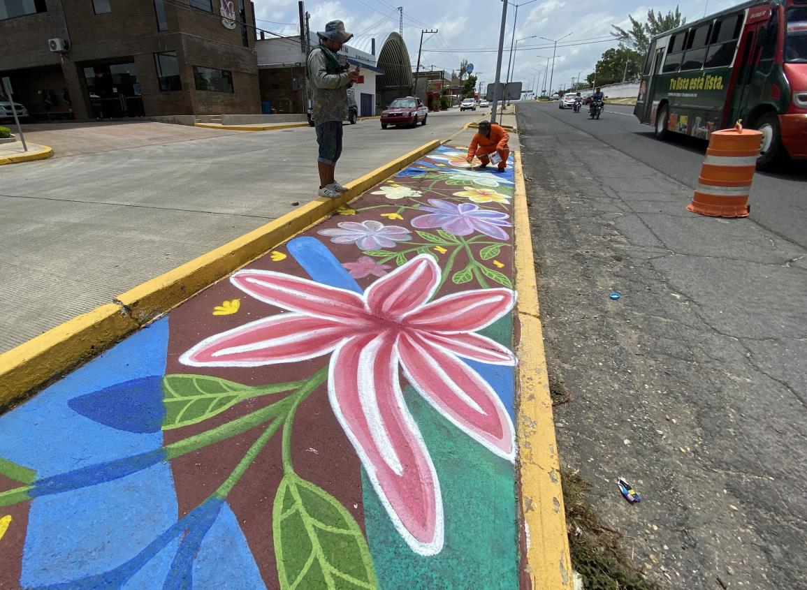 Así luce el mural más grande de Veracruz que está por concluir l VIDEO