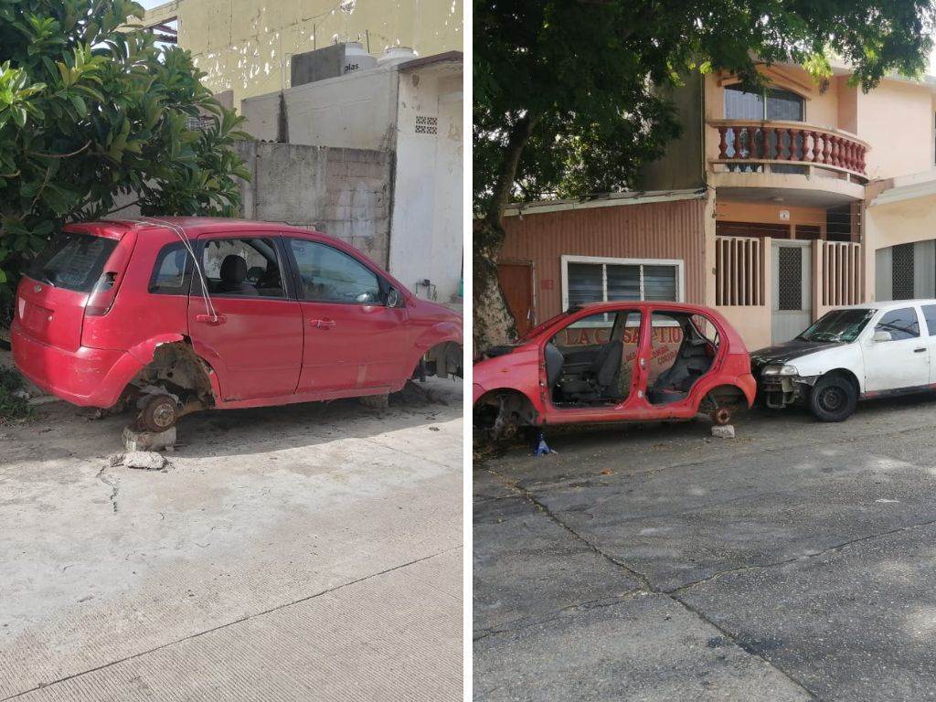 Trabajarán en el retiro de carros macetas en Nanchital