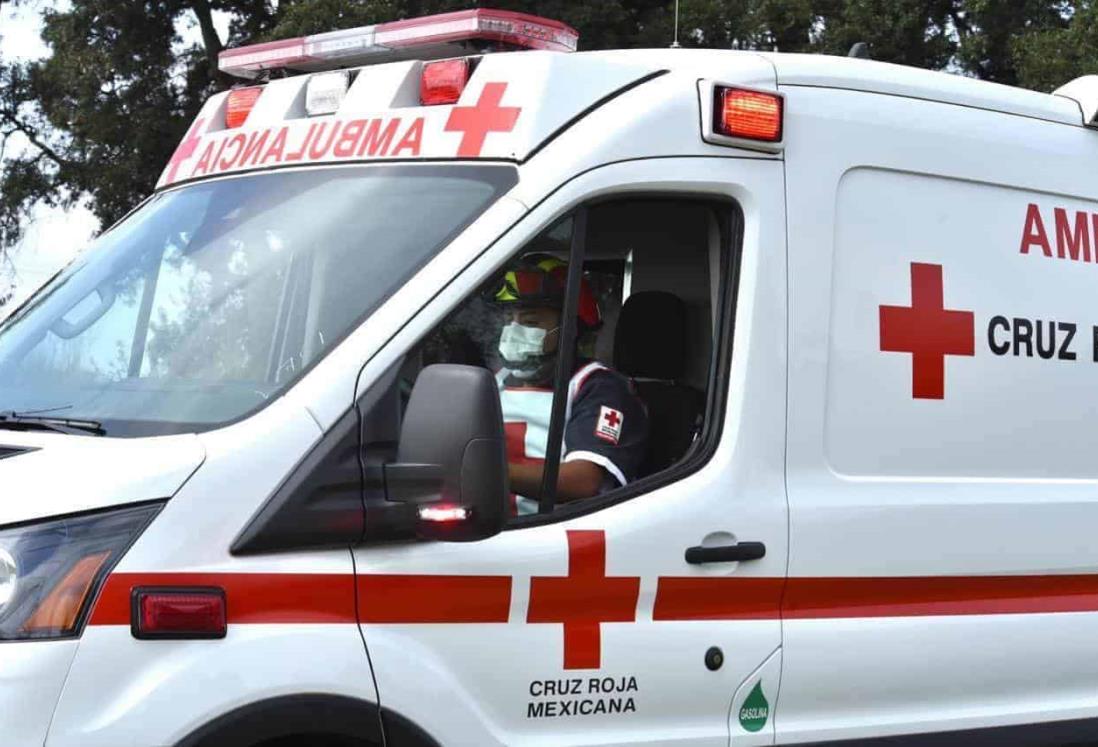 Derrapa joven motociclista en camino de Tinajitas