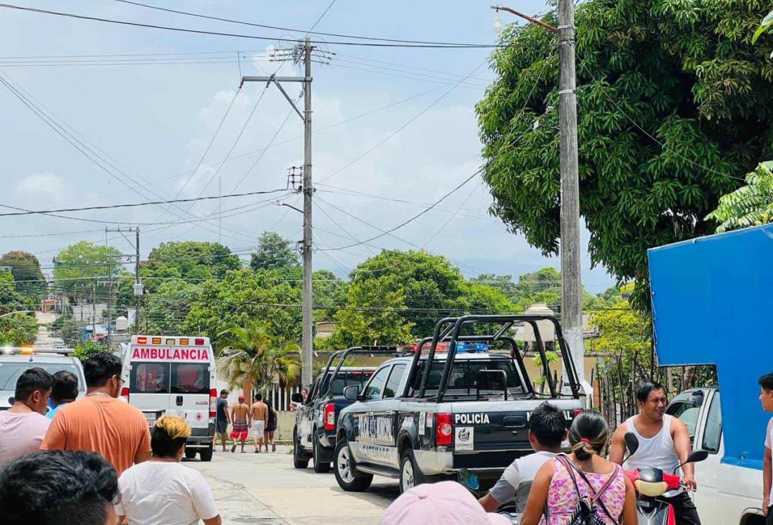 Atacan a balazos a un sujeto en Catemaco