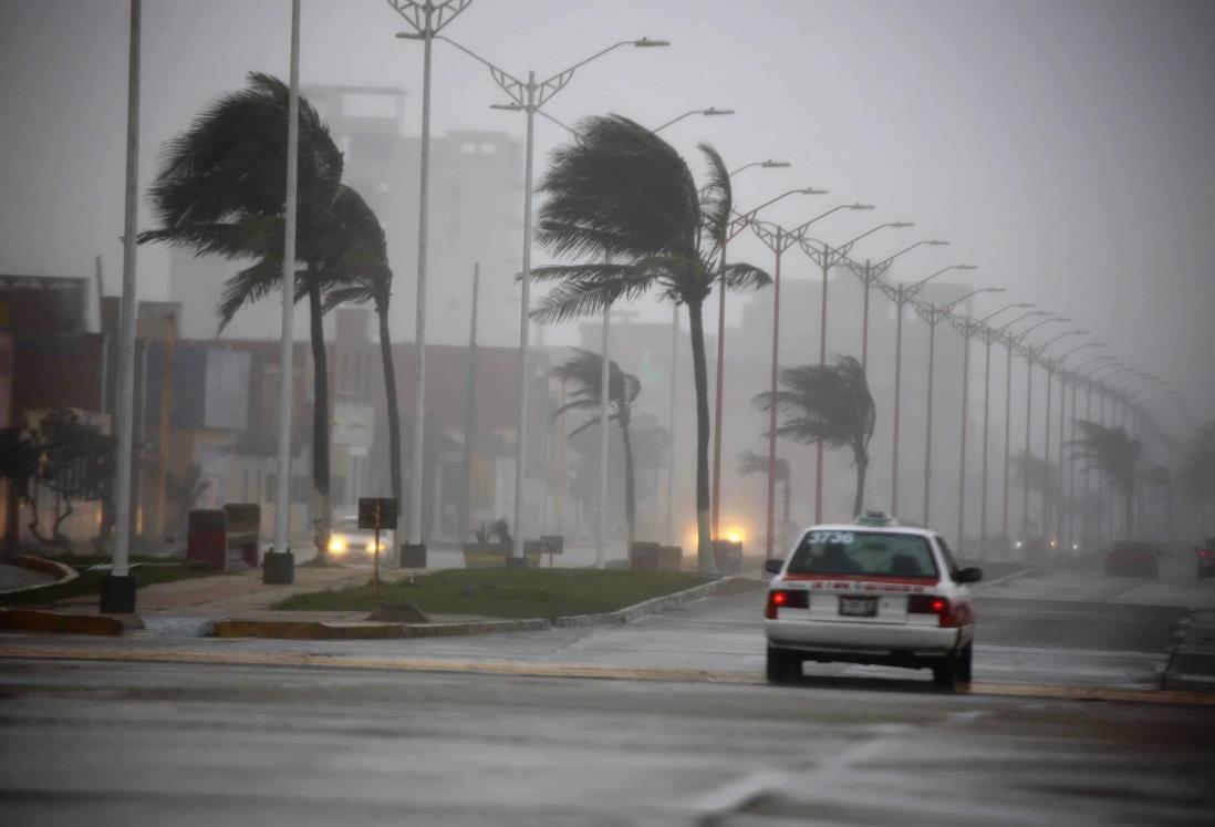 Norte pronosticado para Veracruz con rachas de hasta 85 km/ h