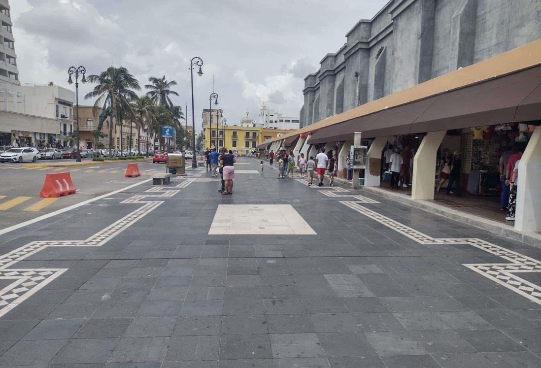 Se acabaron los apagones de luz en el Mercado de Artesanías en Veracruz