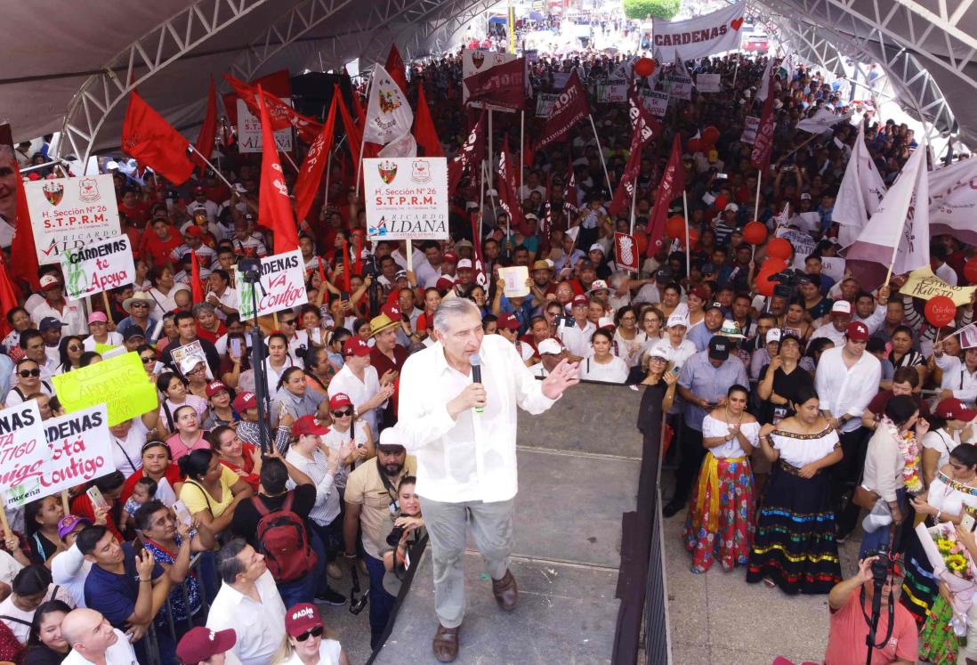 Adán Augusto: Que el pueblo decida y mande, es la única encuesta que vale