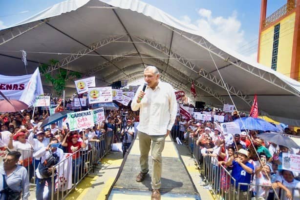 Adán Augusto: Que el pueblo decida y mande, es la única encuesta que vale