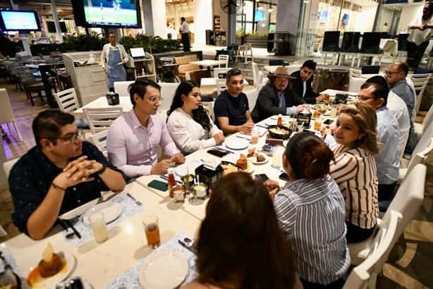 Cena de acercamiento y convivencia entre Imagen de Veracruz, Google y Coparmex