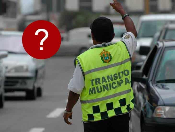 ¿Tránsito me puede poner una multa sin pararme en Veracruz?