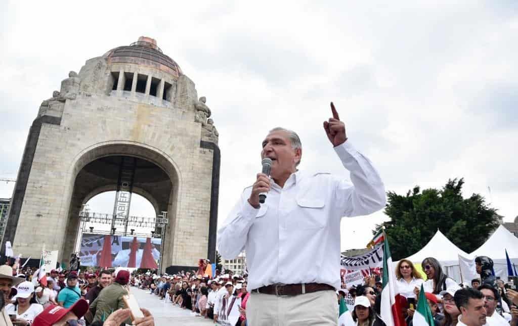 Adán Augusto abarrota el Monumento a la Revolución en Ciudad de México