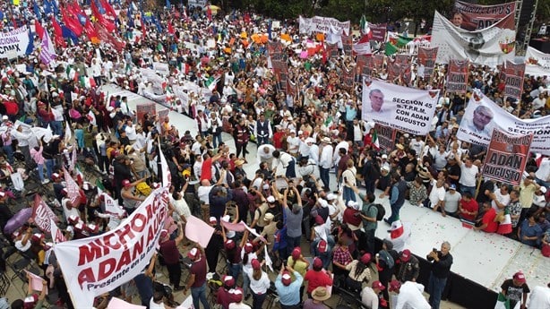 Adán Augusto abarrota el Monumento a la Revolución en Ciudad de México