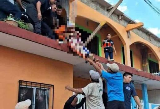 Albañil sufre descarga eléctrica cuando trabajaba en una vivienda en Tlapacoyan