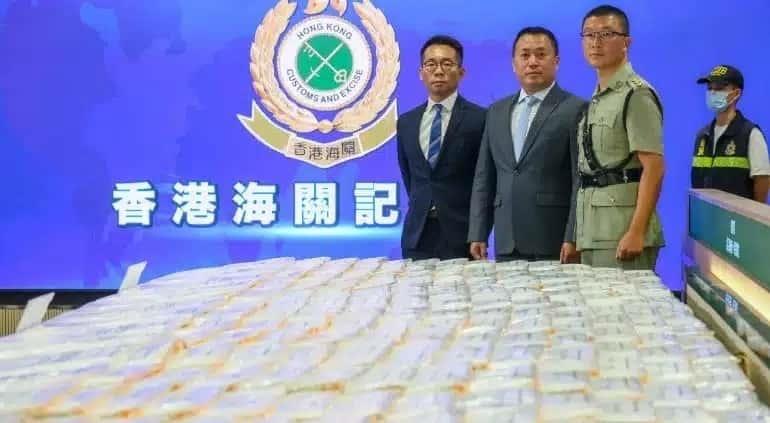 Hong Kong decomisa 240 kilos de cristal; provenían de México