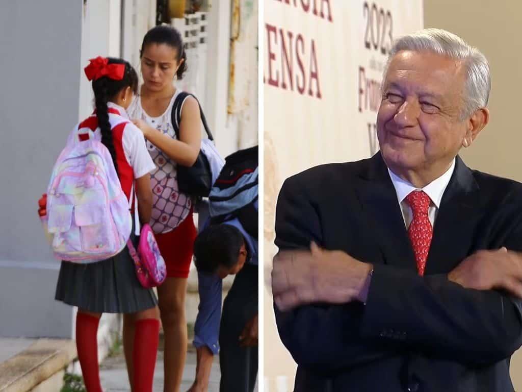 AMLO celebra regreso a clases en ciclo escolar 2023-2024