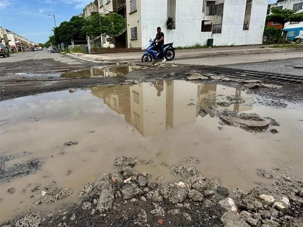 ¡Bachecruz! Entre baches y hundimientos, así son las calles en Río Medio