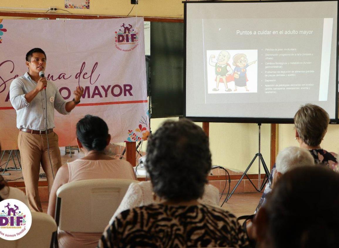 DIF Municipal Coatzacoalcos promueve la alimentación saludable en adultos mayores a través de una serie de conferencias