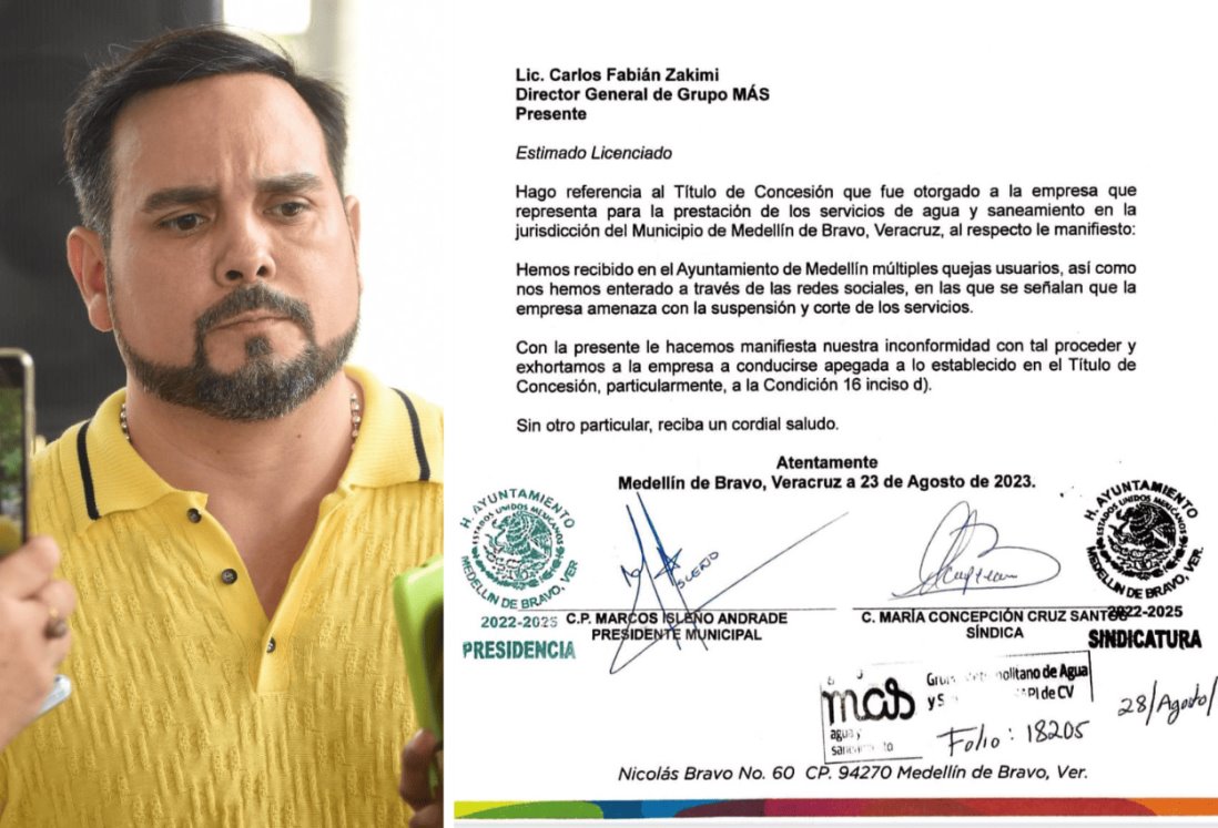 Grupo MAS amenaza con cortes de agua en Medellín; alcalde les declara la guerra