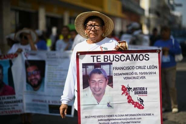 Familias marchan por las víctimas de desaparición forzada en Veracruz