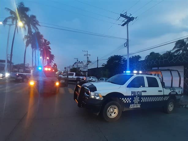 Movilización policiaca en la avenida Miguel Alemán, en Veracruz |VIDEO