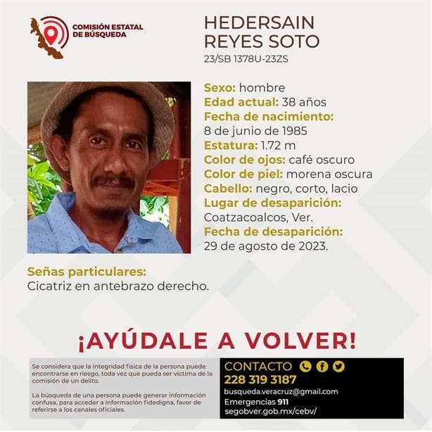 En Coatzacoalcos, reportan desaparición de un hombre