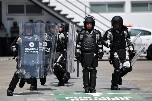 Guardia Nacional realiza muestra operativa en cuartel de Veracruz