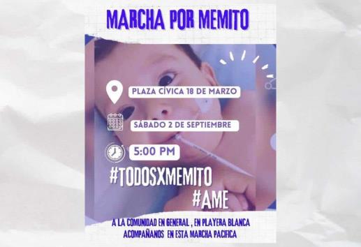 ´Todos por Memo´; con marcha, piden ayuda para pequeño en Poza Rica