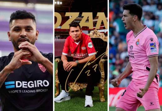 Chucky y Montes estrenan equipo en Europa; ´Tecatito´ regresa a México