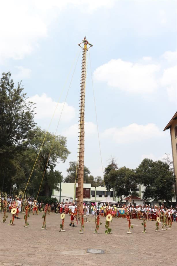 Participa Veracruz en Encuentro Nacional de Voladores en Los Pinos, en CdMx