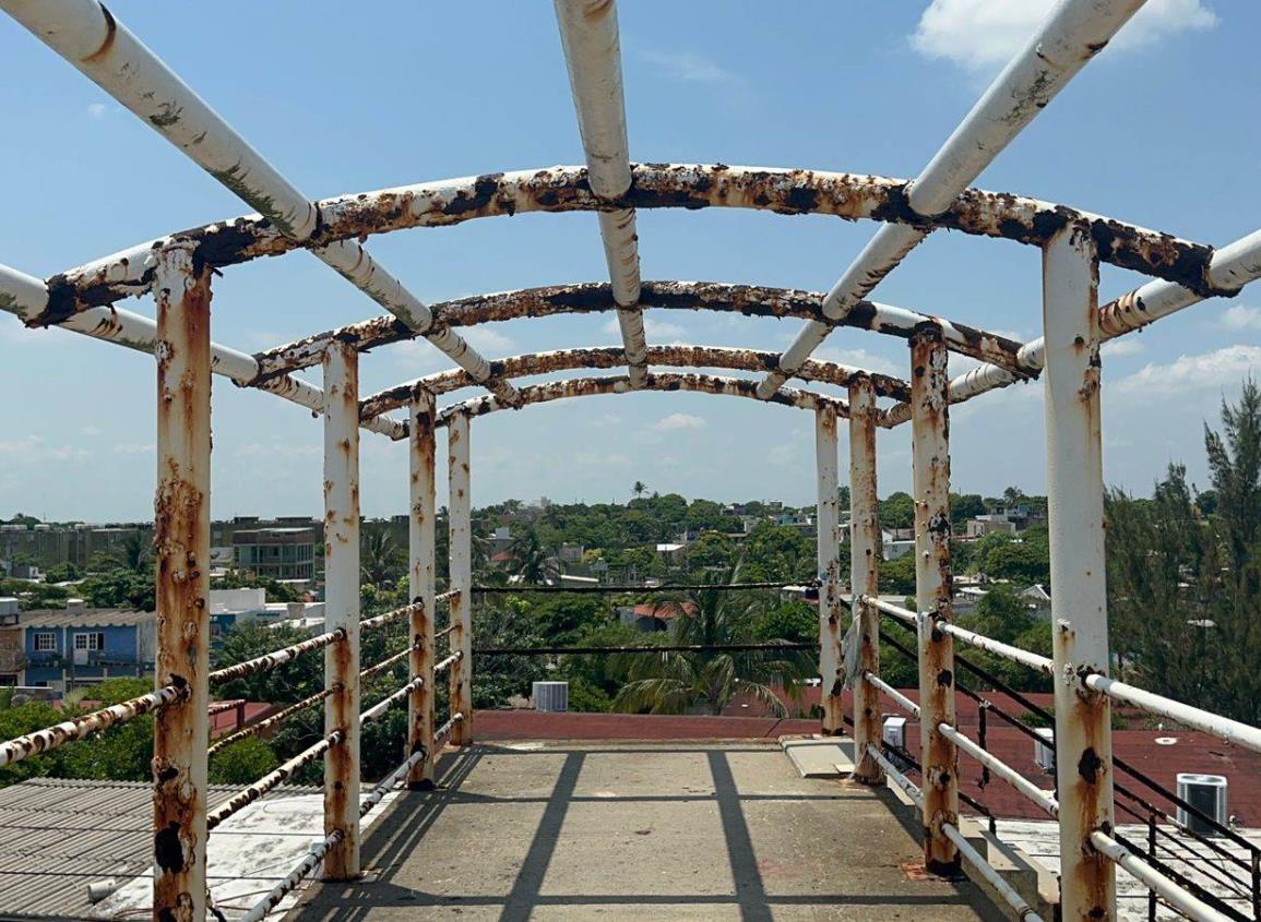 Habitantes piden rehabilitación de puente peatonal frente a la UV
