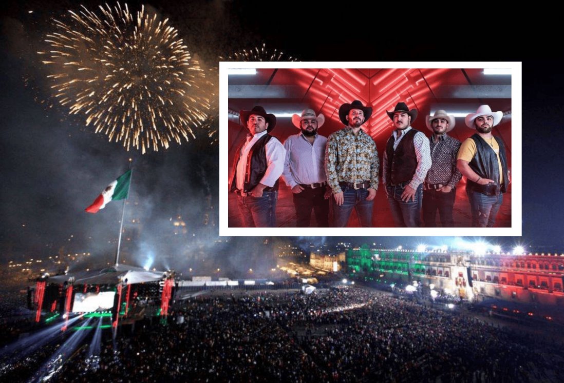 A esta hora tocará Grupo Frontera en el Grito de Independencia en el zócalo de CDMX