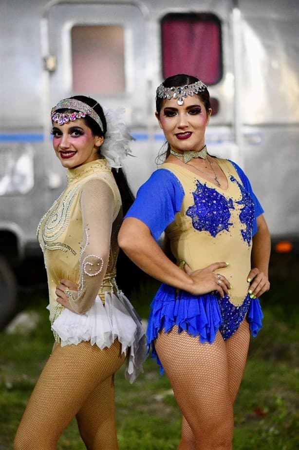 El sacrificio de trabajar en el circo; así es la vida de Giselle y Jessica